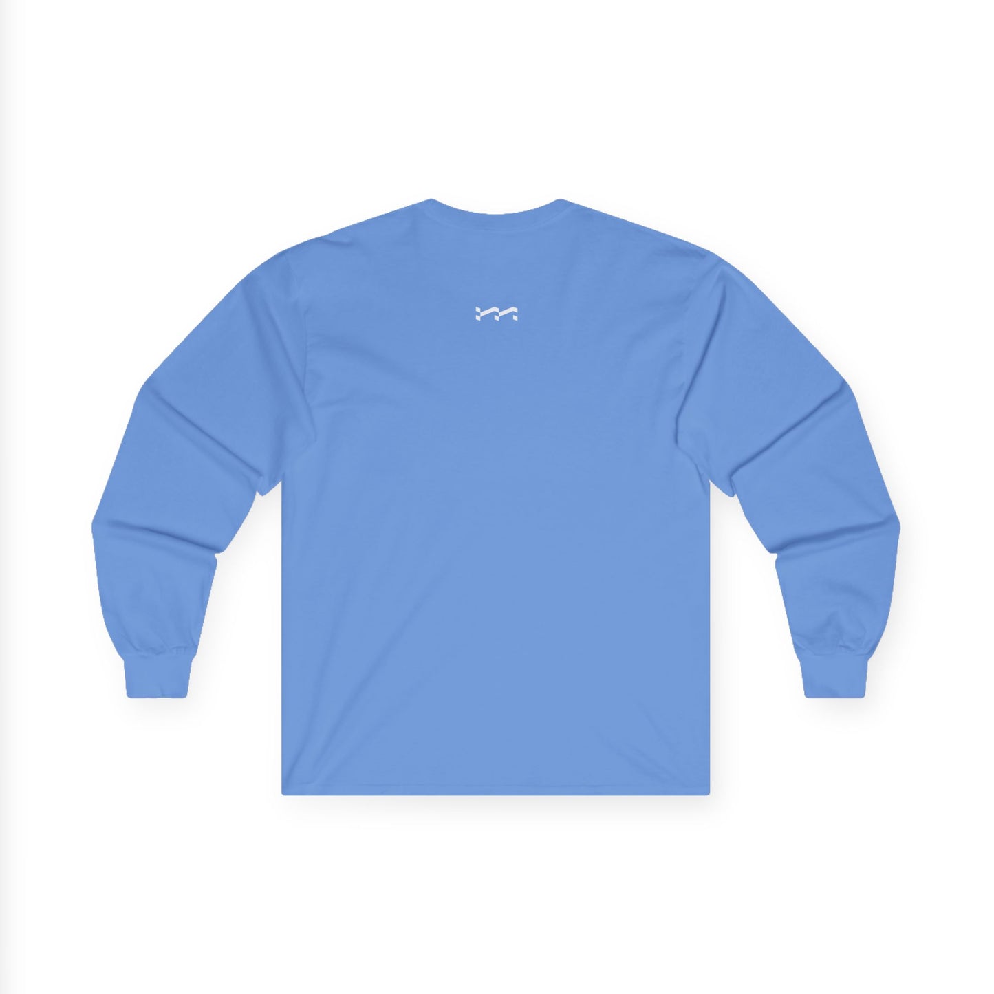 Mattycovers Minimalist Long Sleeve Tee — White Logo Cotton Shirt