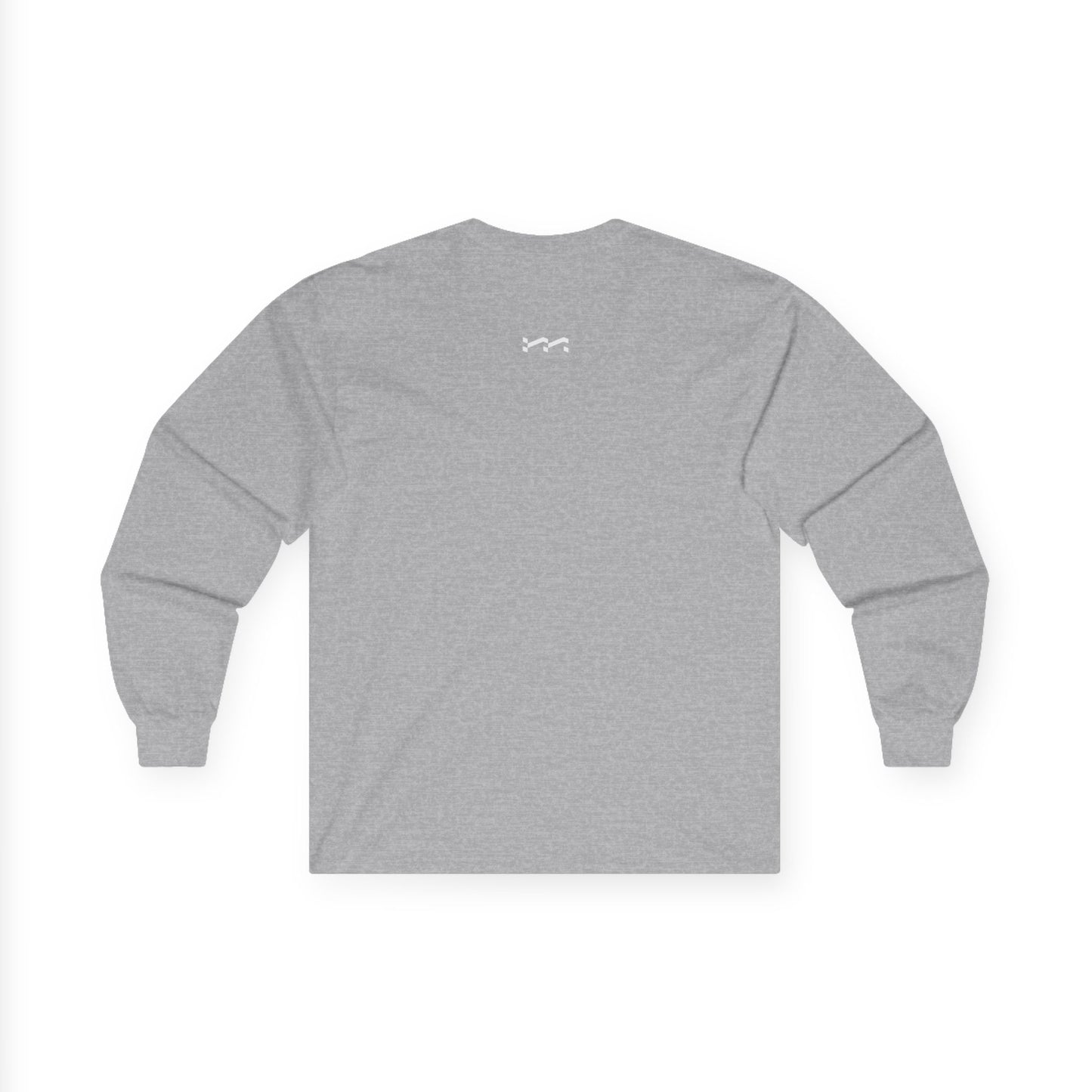 Mattycovers Minimalist Long Sleeve Tee — White Logo Cotton Shirt