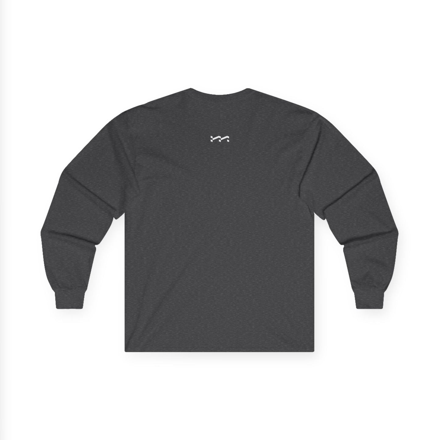 Mattycovers Minimalist Long Sleeve Tee — White Logo Cotton Shirt
