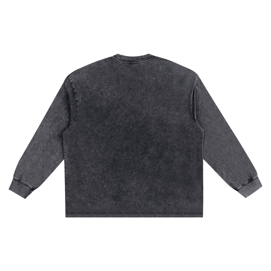 Snow Washed Frayed Edge T-Shirt